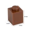 Picture of Loose brick 1X1 signal brown 090