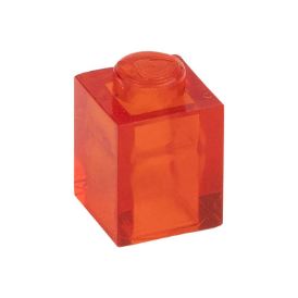 Slika Posamezna kocka 1X1 prozorno ognjeno rdeča 224