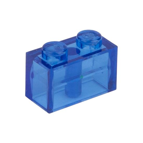 Picture of Loose brick 1X2 sky blue transparent 192