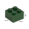 Picture of Loose brick 2X2 moss green 484