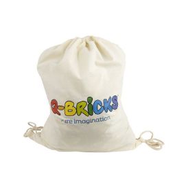 Image de Briques pour jardin d''enfants mélange de construction /sachet 1000 pieces avec sac a dos en coton