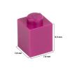 Picture of Loose brick 1X1 traffic purple 624