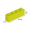 Picture of Loose brick 1X4 grass green 101
