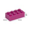 Picture of Loose brick 2X4 traffic purple 624