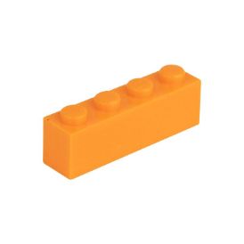 Slika Posamezna kocka 1X4 svetlo oranžna 150