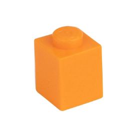 Picture of Loose brick 1X1 bright red orange 150