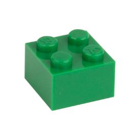 Slika Posamezna kocka 2X2 signalno zelena 180