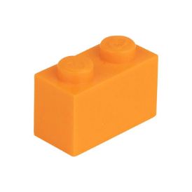 Picture of Loose brick 1X2 bright red orange 150
