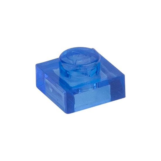 Bild von Lose Platte 1X1 Himmelblau transparent 192