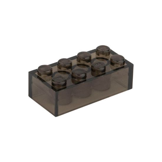 Picture of Loose brick 2X4 traffic black transparent 024