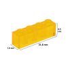 Picture of Loose brick 1X4 traffic yellow transparent 004