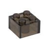 Picture of Loose brick 2X2 traffic black transparent 024