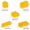Immagine di Unicolore scatola giallo traffico trasparente 004 /300 pz  