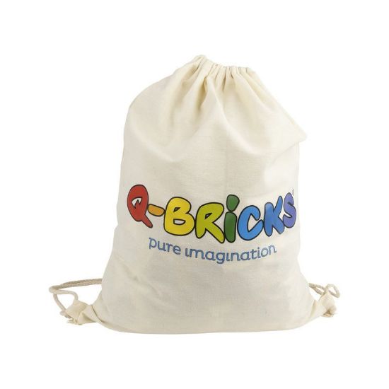 Image de Briques pour jardin d''enfants mélange de base /sachet 2.000 pieces avec sac a dos en coton