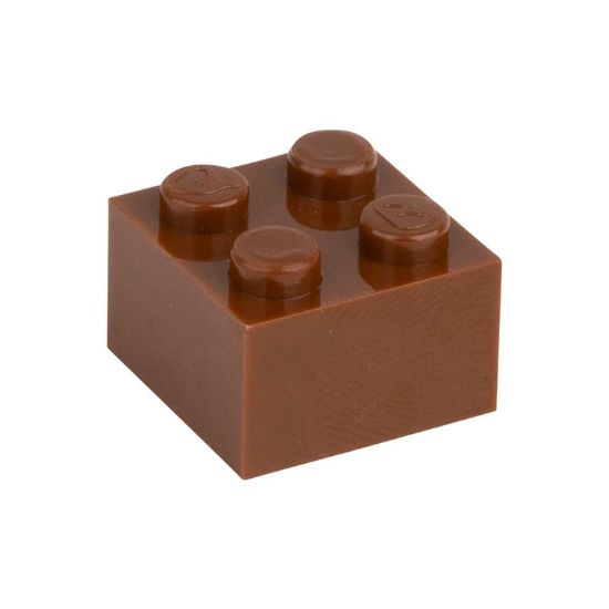 Picture of Loose brick 2X2 signal brown 090