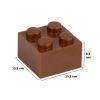 Picture of Loose brick 2X2 signal brown 090