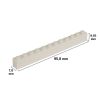 Picture of Loose brick 1X12 pure white 713