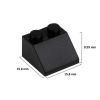 Picture of Roof tile 2X2/45° - traffic black 650