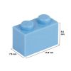 Picture of Loose brick 1X2 light blue 890