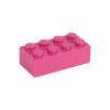 Picture of Loose brick 2X4 telemagenta 824