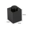 Picture of Loose brick 1X1 traffic black 650