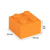 Picture of Loose brick 2X2 bright red orange 150