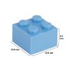 Picture of Loose brick 2X2 light blue 890