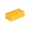 Picture of Loose brick 2X4 melon yellow 242