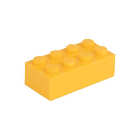 Picture of Loose brick 2X4 melon yellow 242