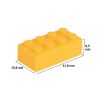 Picture of Loose brick 2X4 melon yellow 242