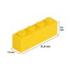 Picture of Loose brick 1X4 traffic yellow 513