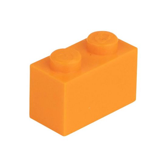 Picture of Loose brick 1X2 bright red orange 150