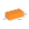 Picture of Loose brick 2X4 bright red orange 150