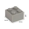 Picture of Loose brick 2X2 stone gray 280