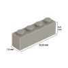 Picture of Loose brick 1X4 stone gray 280