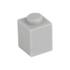 Picture of Loose brick 1X1 window gray 411