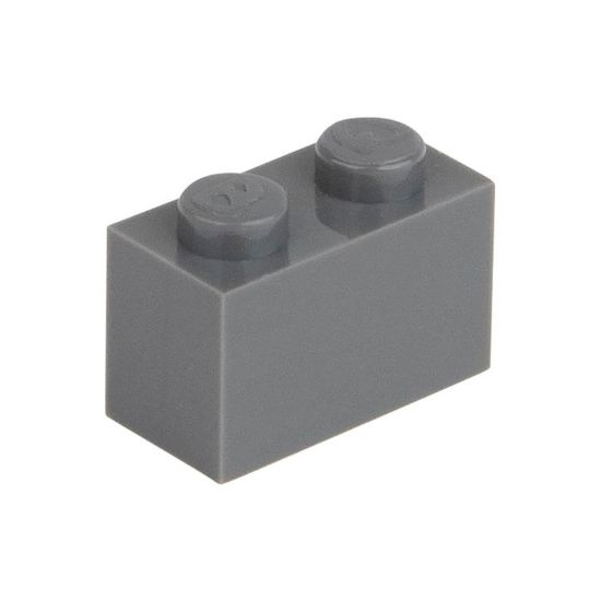 Picture of Loose brick 1X2 dusty gray 851