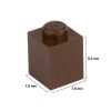 Picture of Loose brick 1X1 nut brown 071