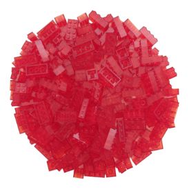 Immagine di Unicolore scatola rosso fuoco trasparente 224 /300 pz  