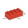 Picture of Loose brick 2X4 flame red 620