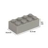 Picture of Loose brick 2X4 stone gray 280