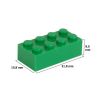 Picture of Loose brick 2X4 signal Green 180