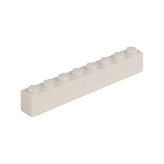 Picture of Loose brick 1X8 pure white 713