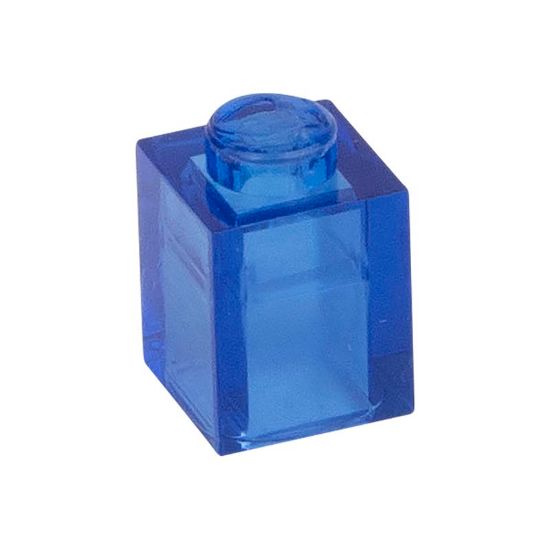 Bild von Lose Baustein 1X1 Himmelblau transparent 192