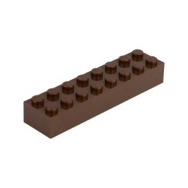 Picture of Loose brick 2X8 nut brown 071